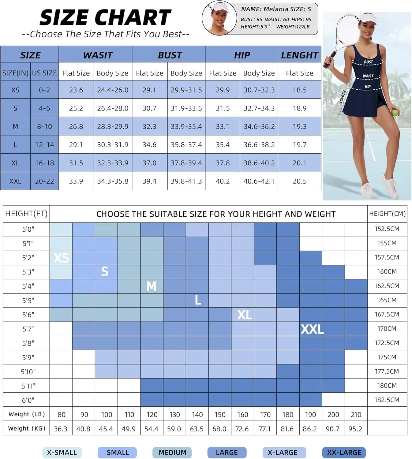 FOMELY Tennis Dress for Women, U Neck Workout Dress with Built in Shorts and Bra for Sleeveless Golf Dresses for Women