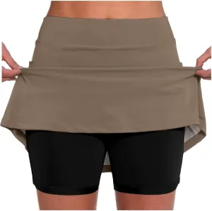 FZVYD Skorts for Women High Waist Tummy Control Yoga Shorts Dressy Casual Athletic Tennis Mini Short Skirts with Pockets