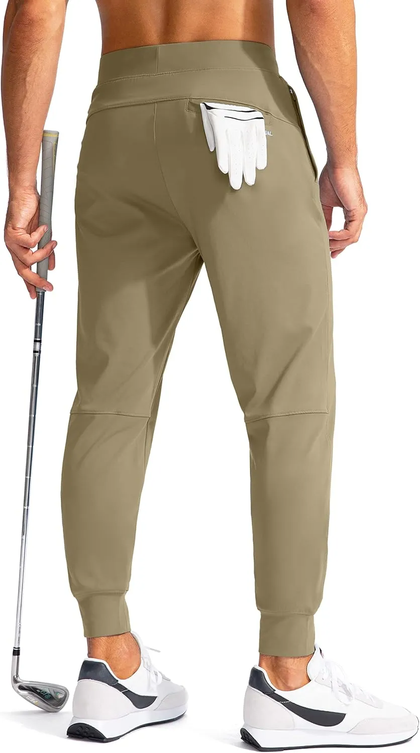 G Gradual Men's Golf Joggers Pants with Zipper Pockets Stretch Sweatpants Slim Fit Track Pants Joggers for Men Work Running