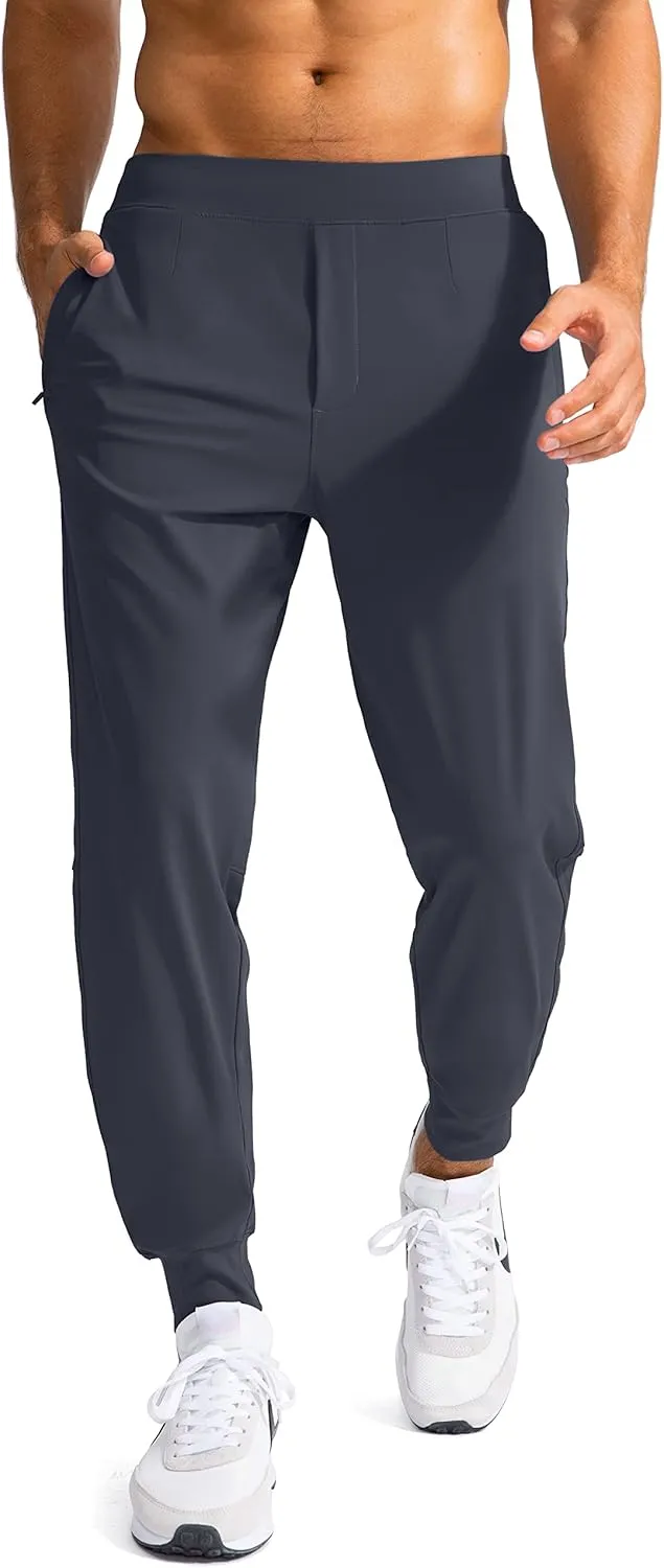 G Gradual Men's Golf Joggers Pants with Zipper Pockets Stretch Sweatpants Slim Fit Track Pants Joggers for Men Work Running
