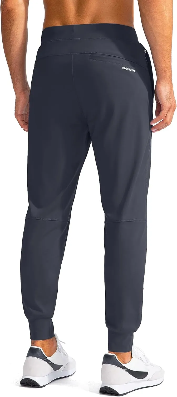 G Gradual Men's Golf Joggers Pants with Zipper Pockets Stretch Sweatpants Slim Fit Track Pants Joggers for Men Work Running