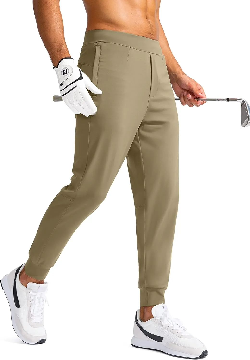 G Gradual Men's Golf Joggers Pants with Zipper Pockets Stretch Sweatpants Slim Fit Track Pants Joggers for Men Work Running