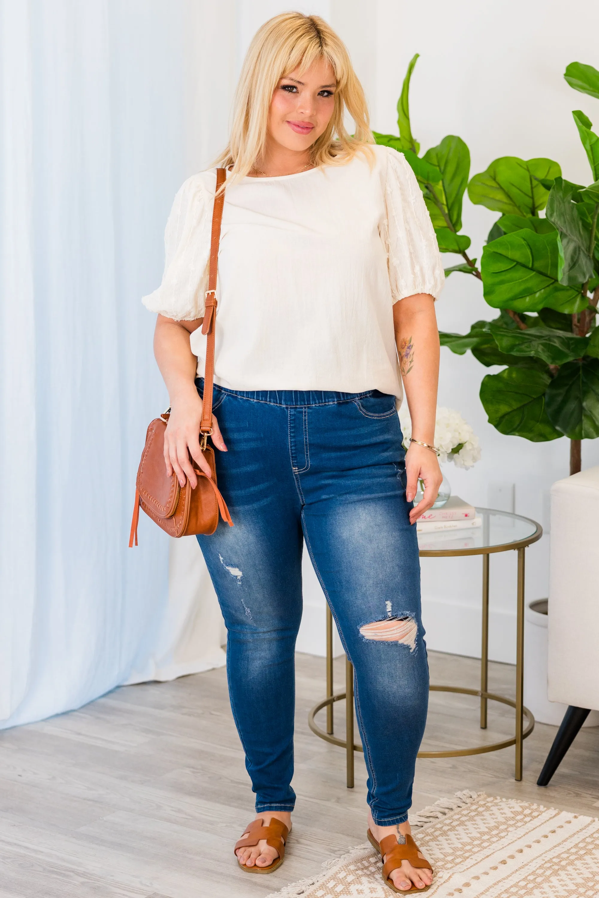 Give Your All Jeggings, Medium Wash