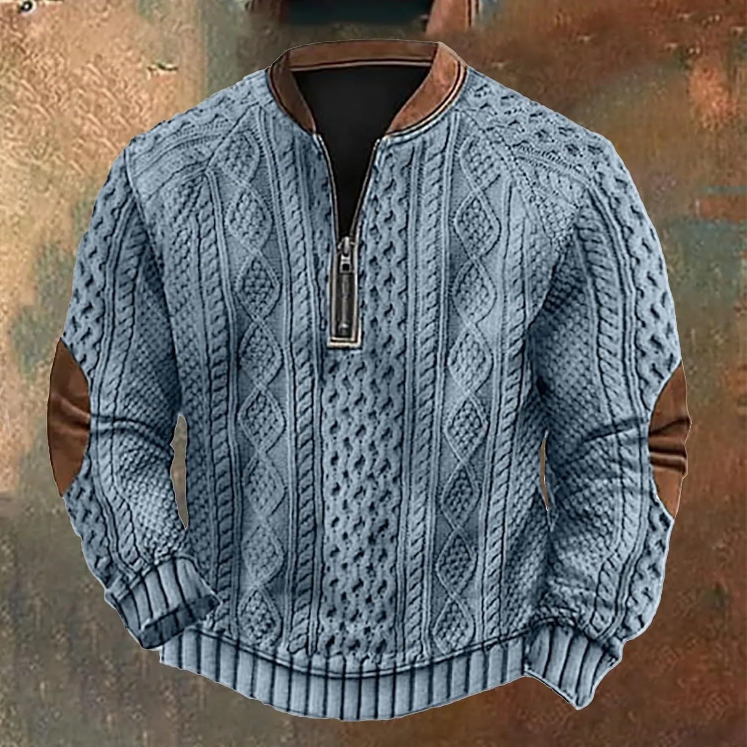 Graphic Hoodies Loose 3D Printed Zipper Long Sleeved Hoodie Mens Pullover Mens Sweatshirt Graphic Men'S