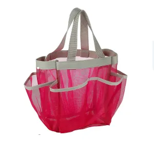 Hanging Toiletry Bag with 8 Compartment Mesh Shower Caddy,Quick Dry Shower Tote Bag Organizer for Cosmetics, Swimming Supplies,Bathroom Shampoo,Soap,Body Wash,Towels,Shaving Tools and Other Toiletries