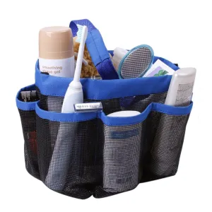 Hanging Toiletry Bag with 8 Compartment Mesh Shower Caddy,Quick Dry Shower Tote Bag Organizer for Cosmetics, Swimming Supplies,Bathroom Shampoo,Soap,Body Wash,Towels,Shaving Tools and Other Toiletries