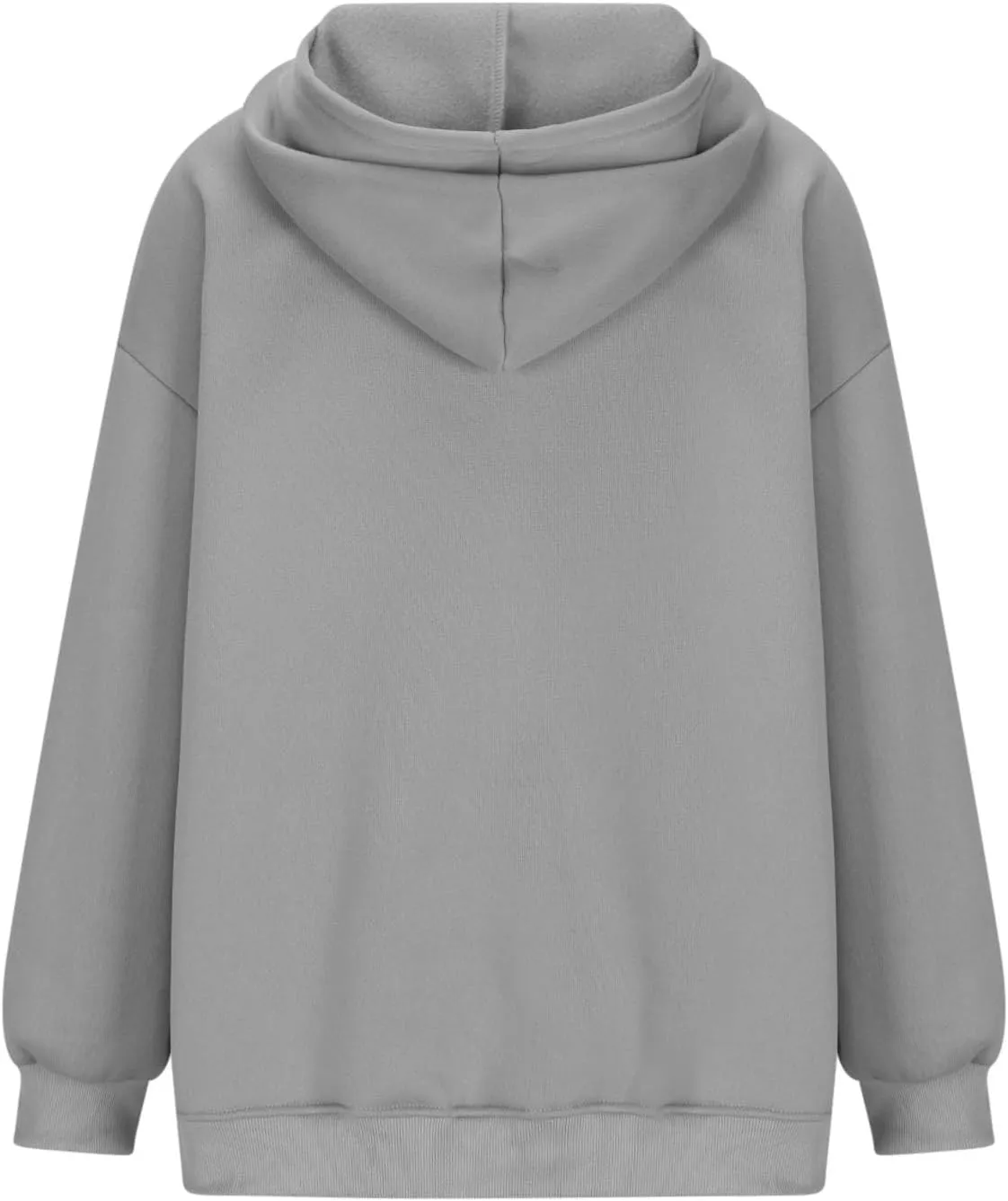 HGps8w Women's Oversized Hoodie Sweatshirts, Basic Solid Long Sleeve Pullover Outerwear Shirts Casual Loose Hooded Top