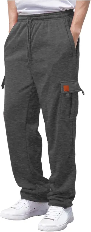 Joggers for Men Pants Mens Hiking Cargo Pants Loose Fit Trousers Athletic Joggers Sweatpants Lightweight Work Pants