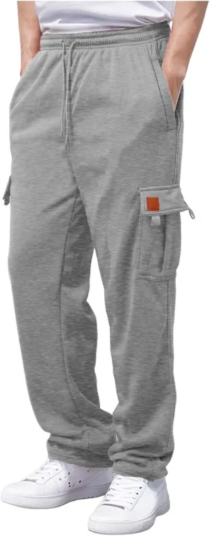 Joggers for Men Pants Mens Hiking Cargo Pants Loose Fit Trousers Athletic Joggers Sweatpants Lightweight Work Pants