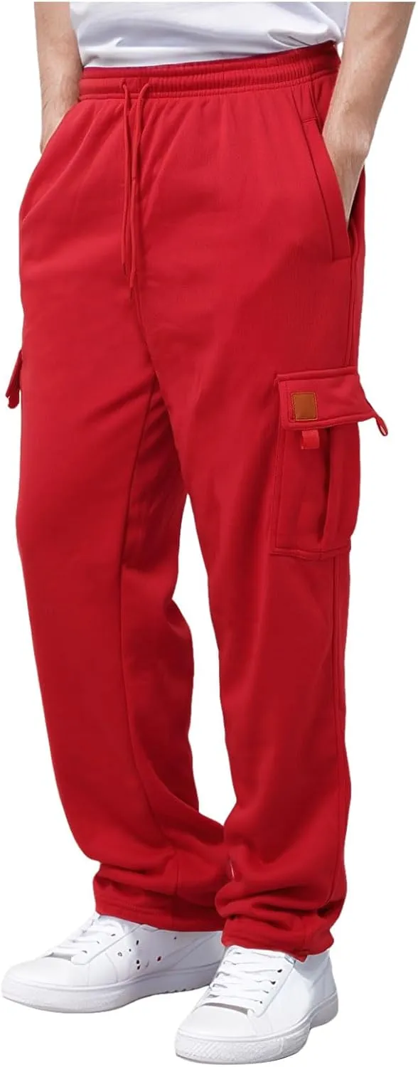 Joggers for Men Pants Mens Hiking Cargo Pants Loose Fit Trousers Athletic Joggers Sweatpants Lightweight Work Pants