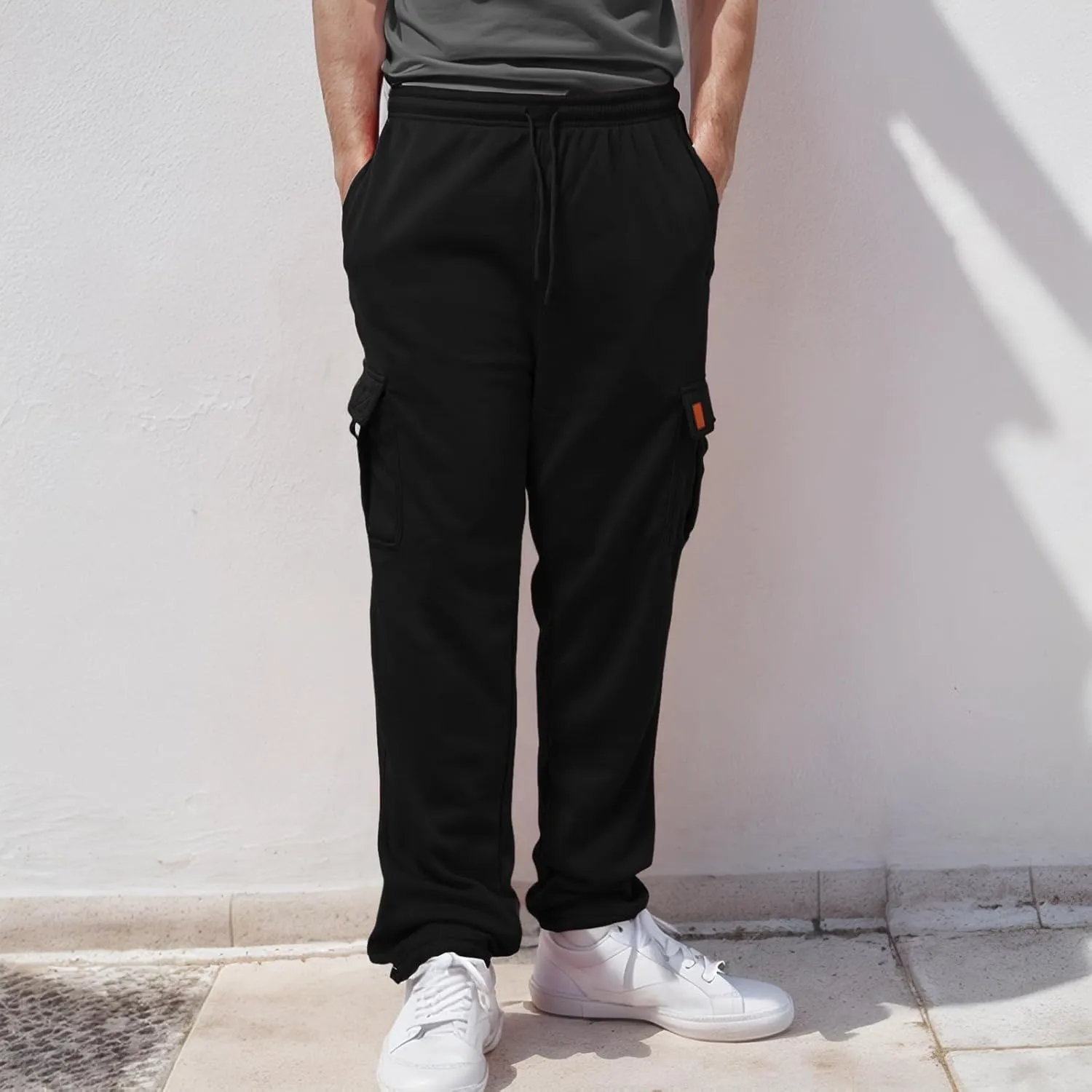 Joggers for Men Pants Mens Hiking Cargo Pants Loose Fit Trousers Athletic Joggers Sweatpants Lightweight Work Pants