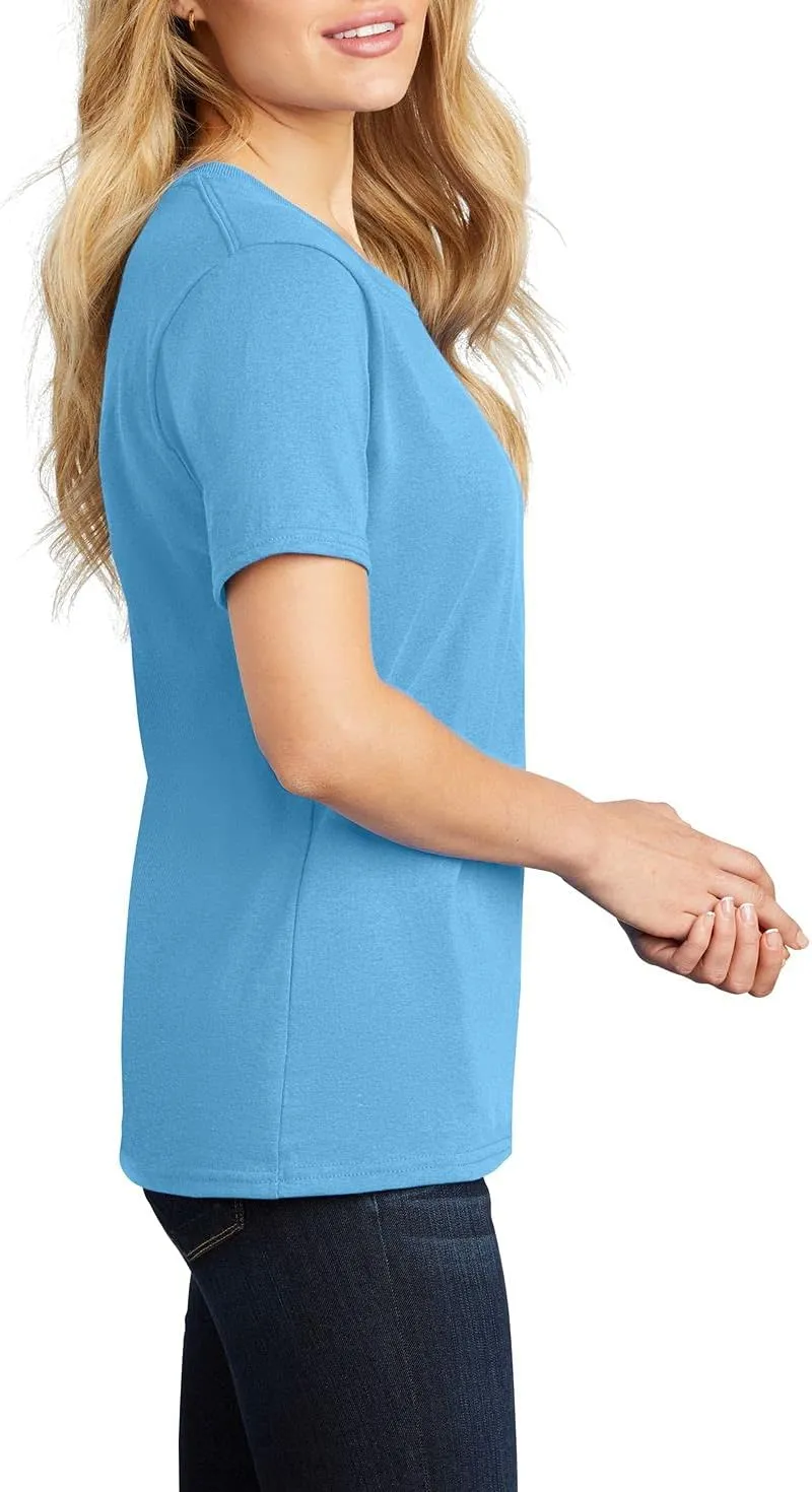 JustBlanks Womens 100% Cotton Tee Shirt Short Slevees Regular Fit Casual Core Cotton Tees for Women