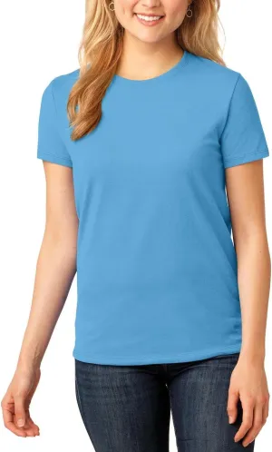 JustBlanks Womens 100% Cotton Tee Shirt Short Slevees Regular Fit Casual Core Cotton Tees for Women