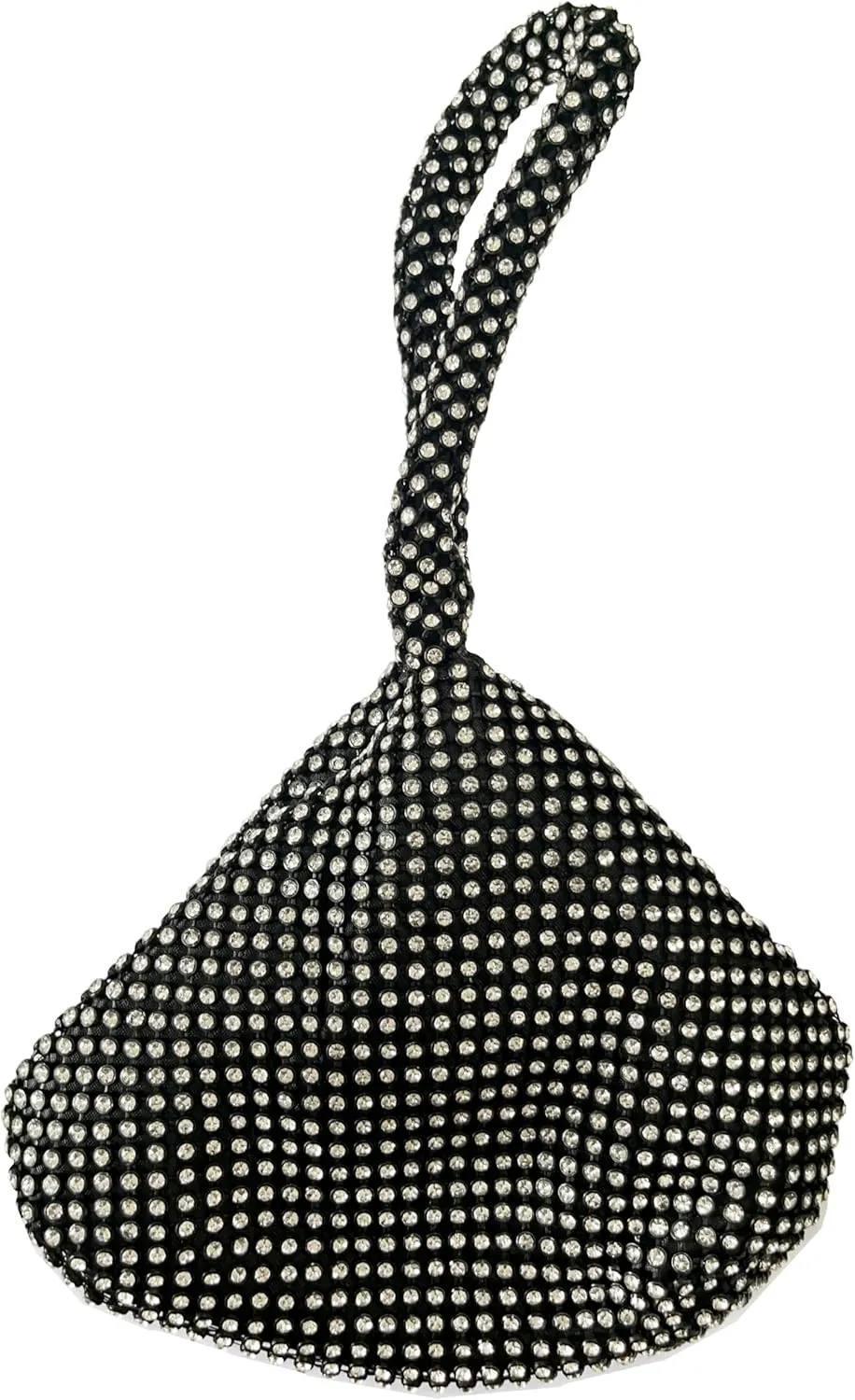 KAITAK Women's Rhinestone Clutch Evening Bags Mini Sparkly Glitter Triangle Purse for Party Prom