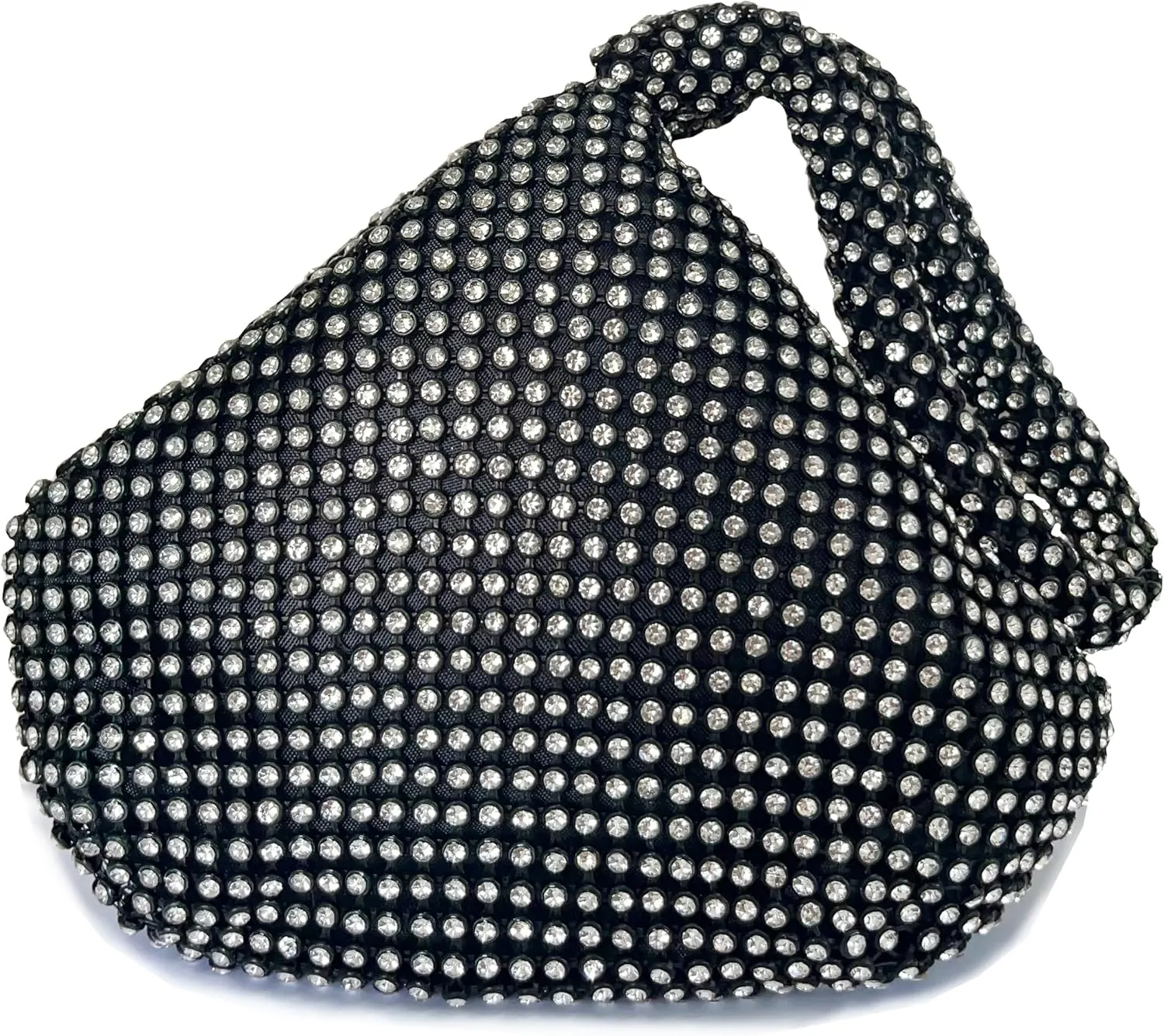 KAITAK Women's Rhinestone Clutch Evening Bags Mini Sparkly Glitter Triangle Purse for Party Prom