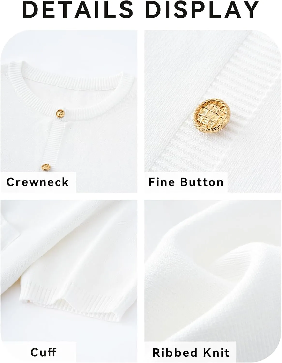 KEOMUD Work Dresses for Women 2025 Elegant Classy,Summer Short Sleeve Button Down Knit Midi Sweater Dresses for Office