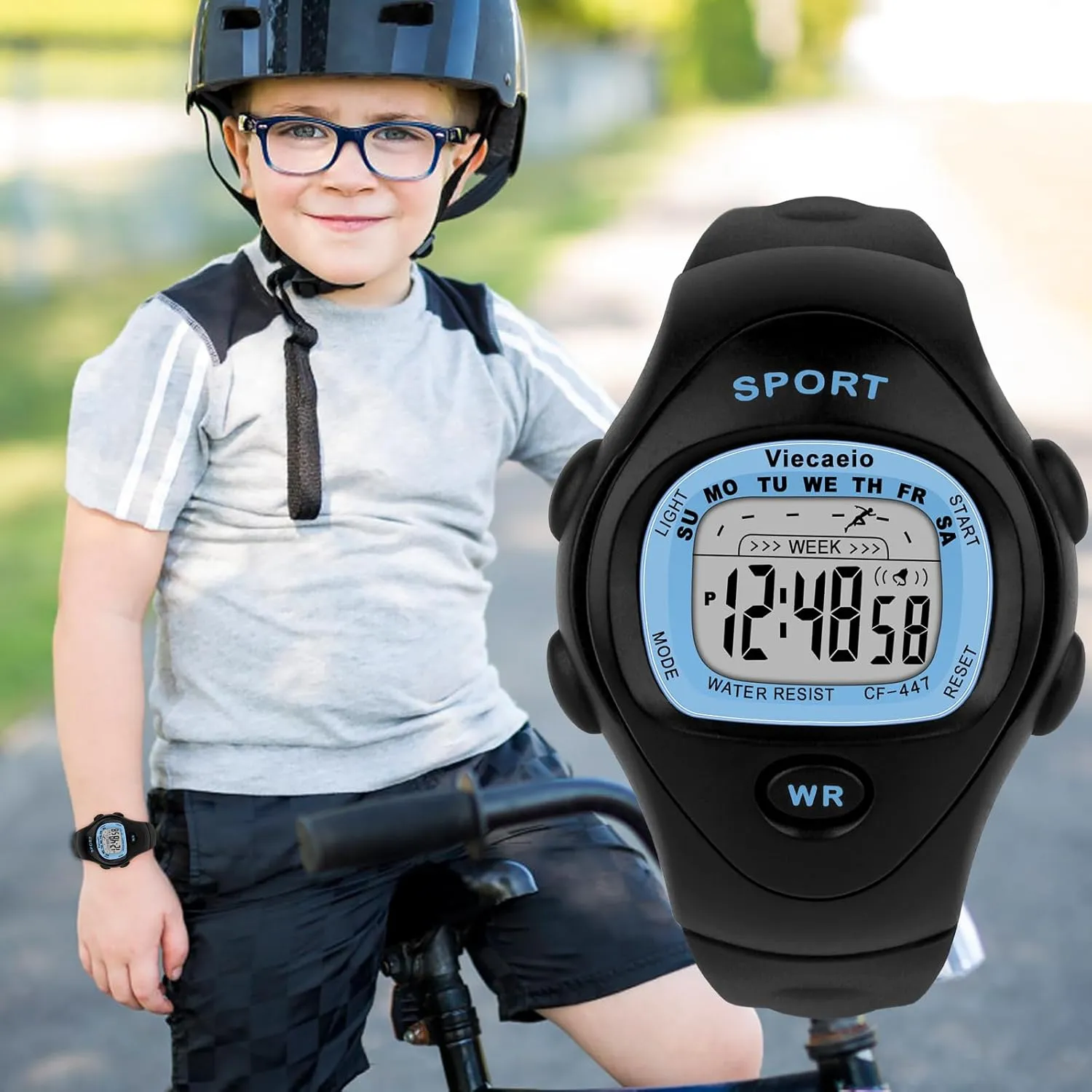 Kids Digital Watch for Boys Girls, Waterproof LED Colorful Lights Sports Watch Suitable for 5-17 Years Old Teenagers (with Gift Box)