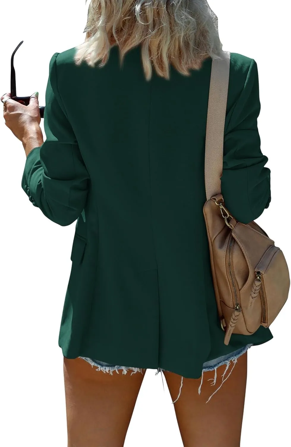 KIRUNDO Womens Blazer 2025 Spring Fall Bussiness Casual Long Sleeve Button Open Front Suit Jackets Work Clothes Pockets