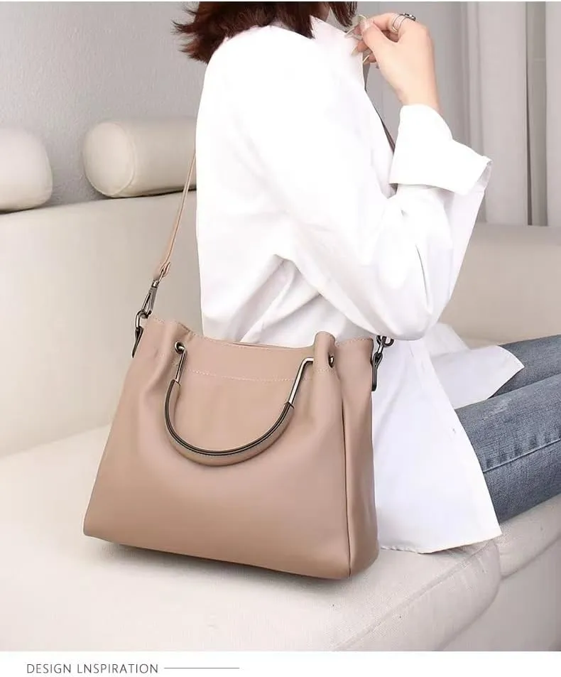Large Bucket Bag Women Single Shoulder Crossbody Handbags PU leather Handbag Commuter Bag Women Tote Bags
