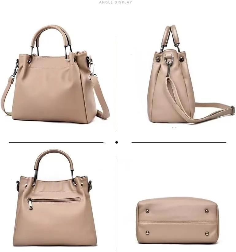 Large Bucket Bag Women Single Shoulder Crossbody Handbags PU leather Handbag Commuter Bag Women Tote Bags