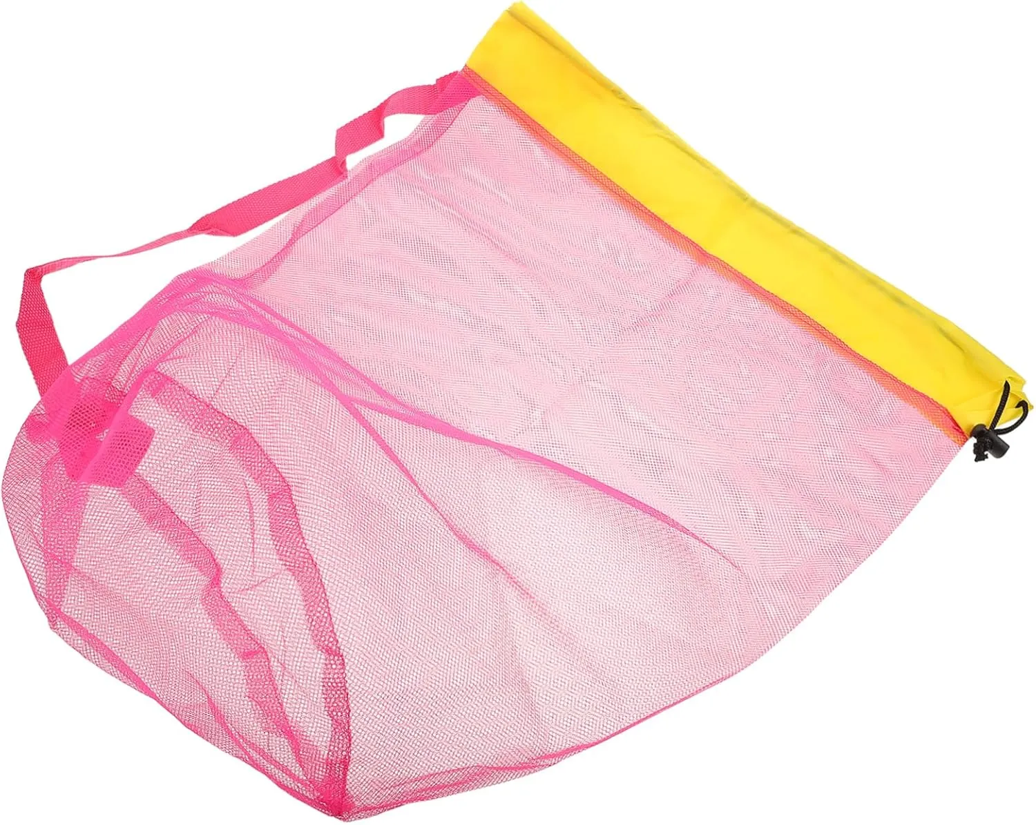 Large Mesh Beach Bag Beach Toys Storage Polyester Drawstring Closure for Pool Toys Outdoor Activities 2-in-1