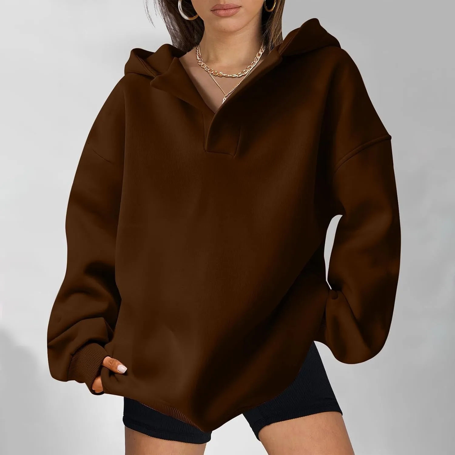 Lastesso Fall Fashion for Women 2024 Trendy Long Sleeve Hoodie Sweatshirt Oversized Comfort Pullover Preppy Clothes