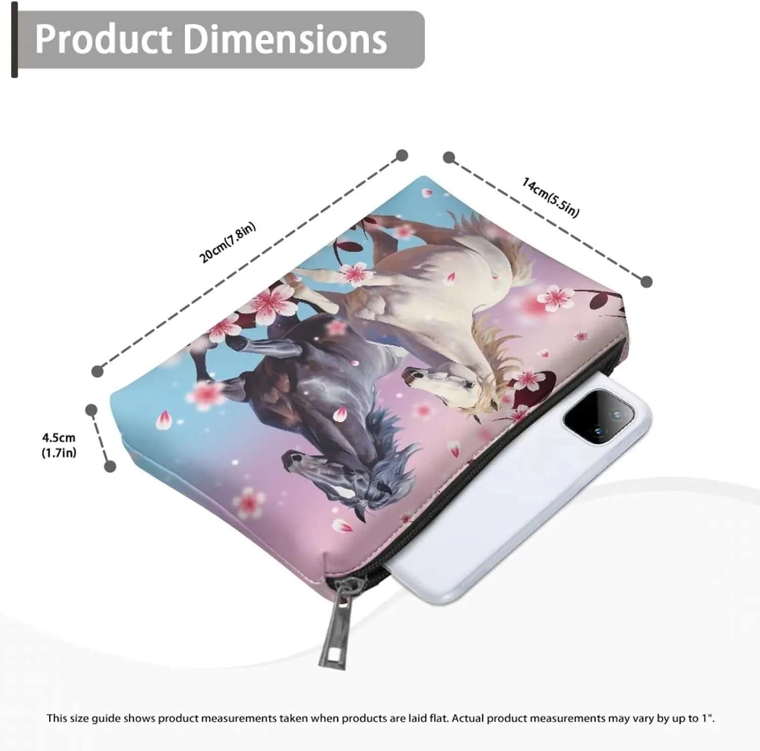Leather Wristlet Handbags Purses for Women Girls Fashion Cell Phone Clutch Wallet Bags Zip for Cards Keys Phone
