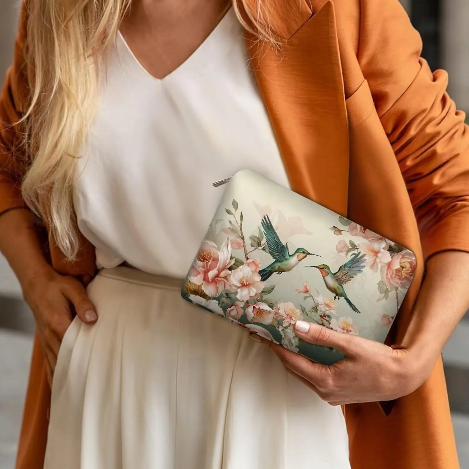 Leather Wristlet Handbags Purses for Women Girls Fashion Cell Phone Clutch Wallet Bags Zip for Cards Keys Phone