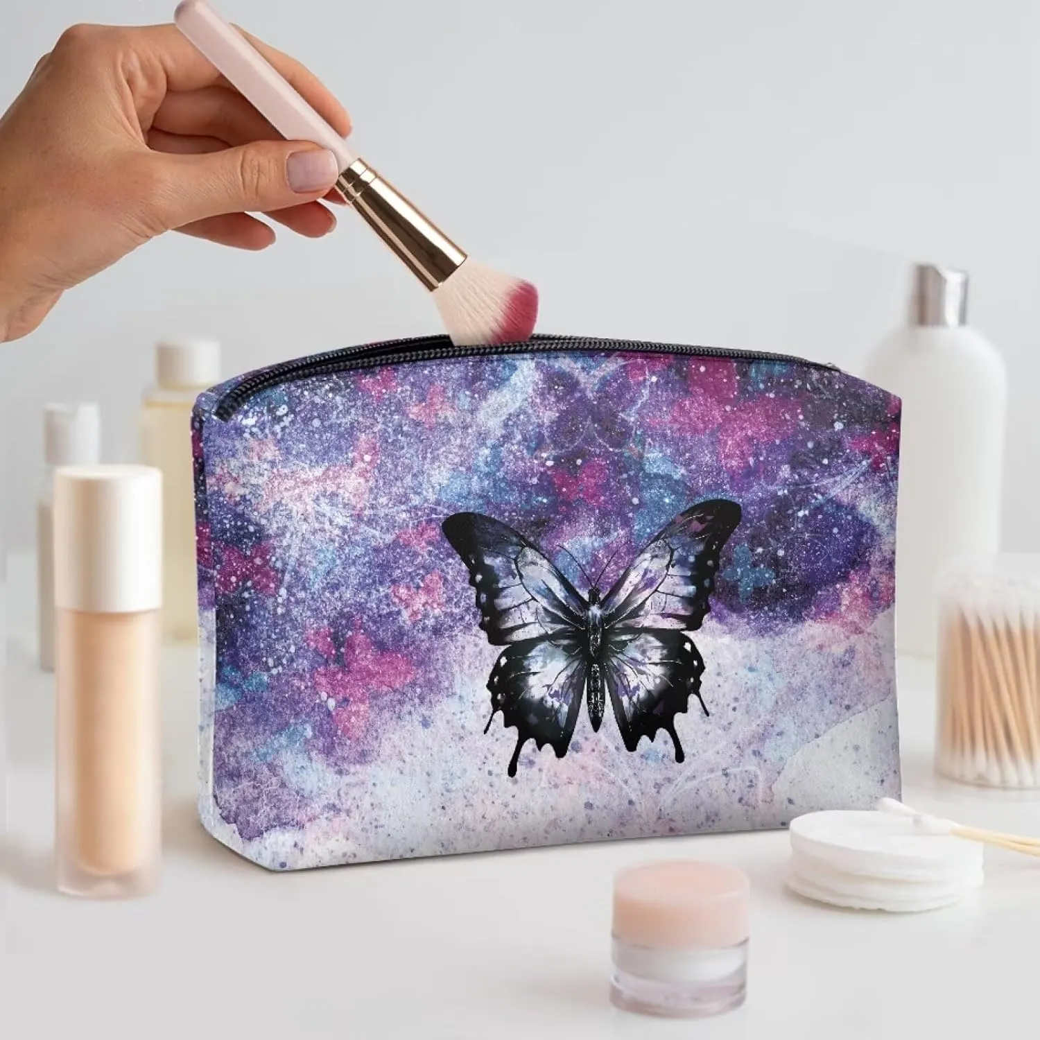 Leather Wristlet Handbags Purses for Women Girls Fashion Cell Phone Clutch Wallet Bags Zip for Cards Keys Phone