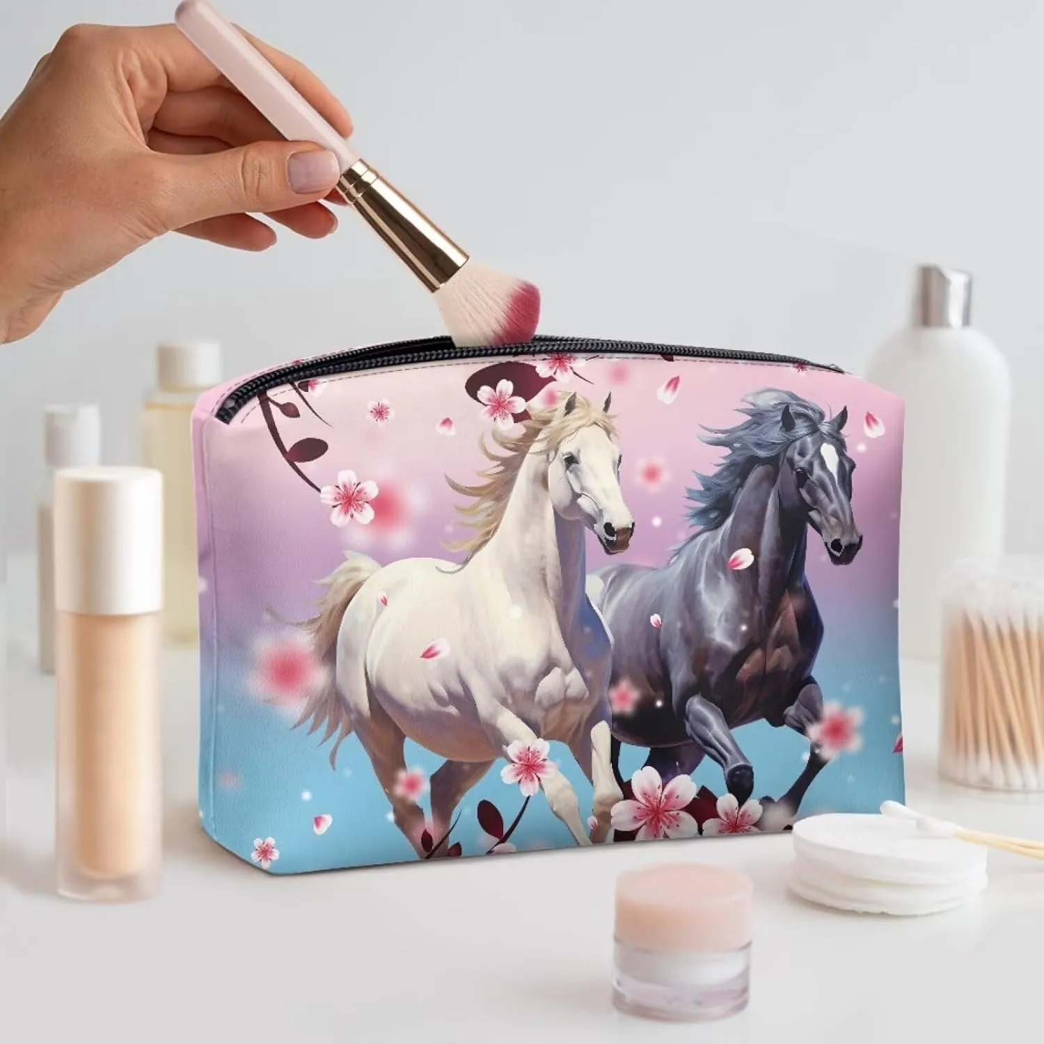 Leather Wristlet Handbags Purses for Women Girls Fashion Cell Phone Clutch Wallet Bags Zip for Cards Keys Phone
