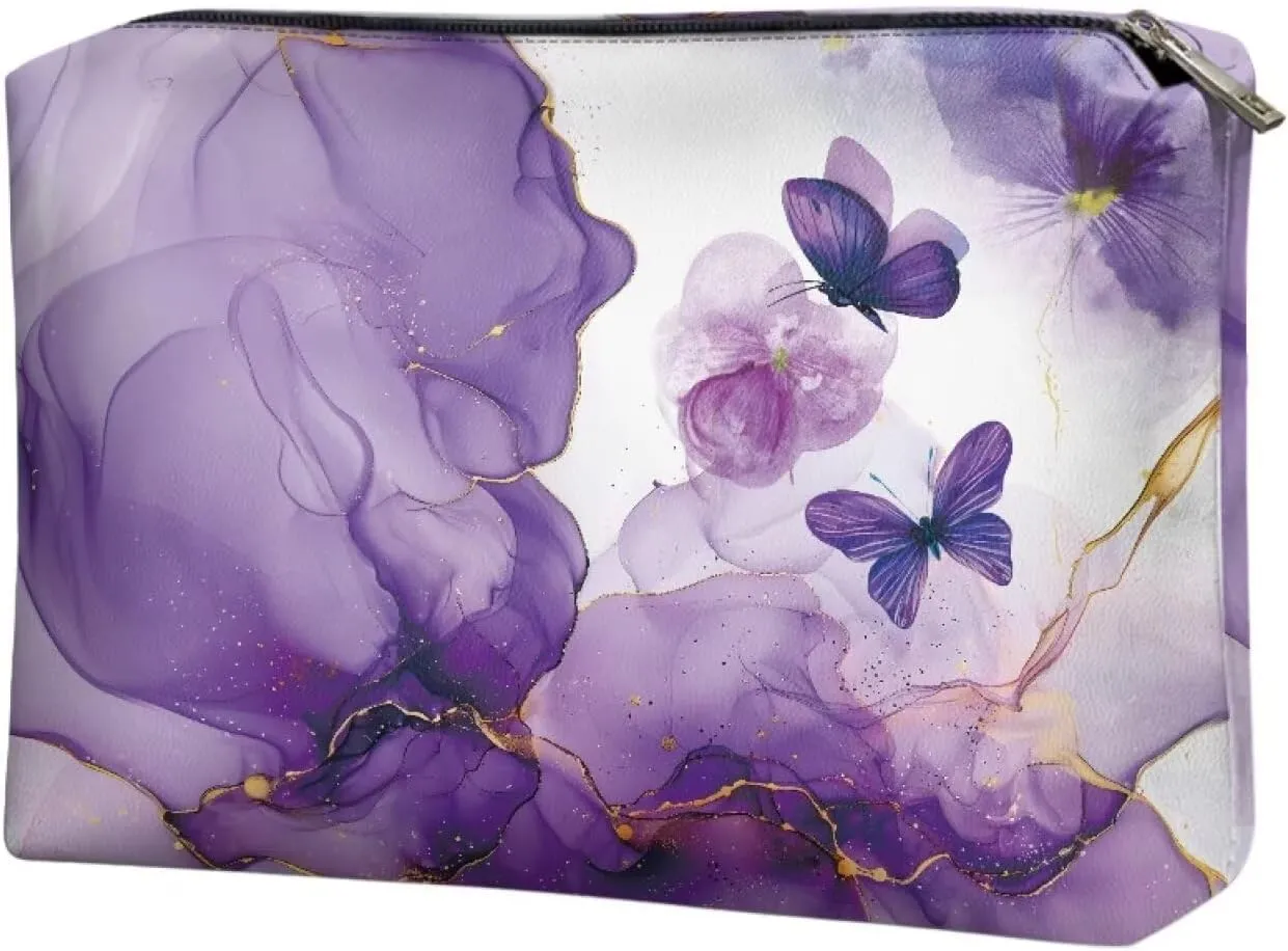 Leather Wristlet Purse for Women Fashion Clutch Purse Leather Handbag With Strap Zip Wallet Credit ID Cards Holder