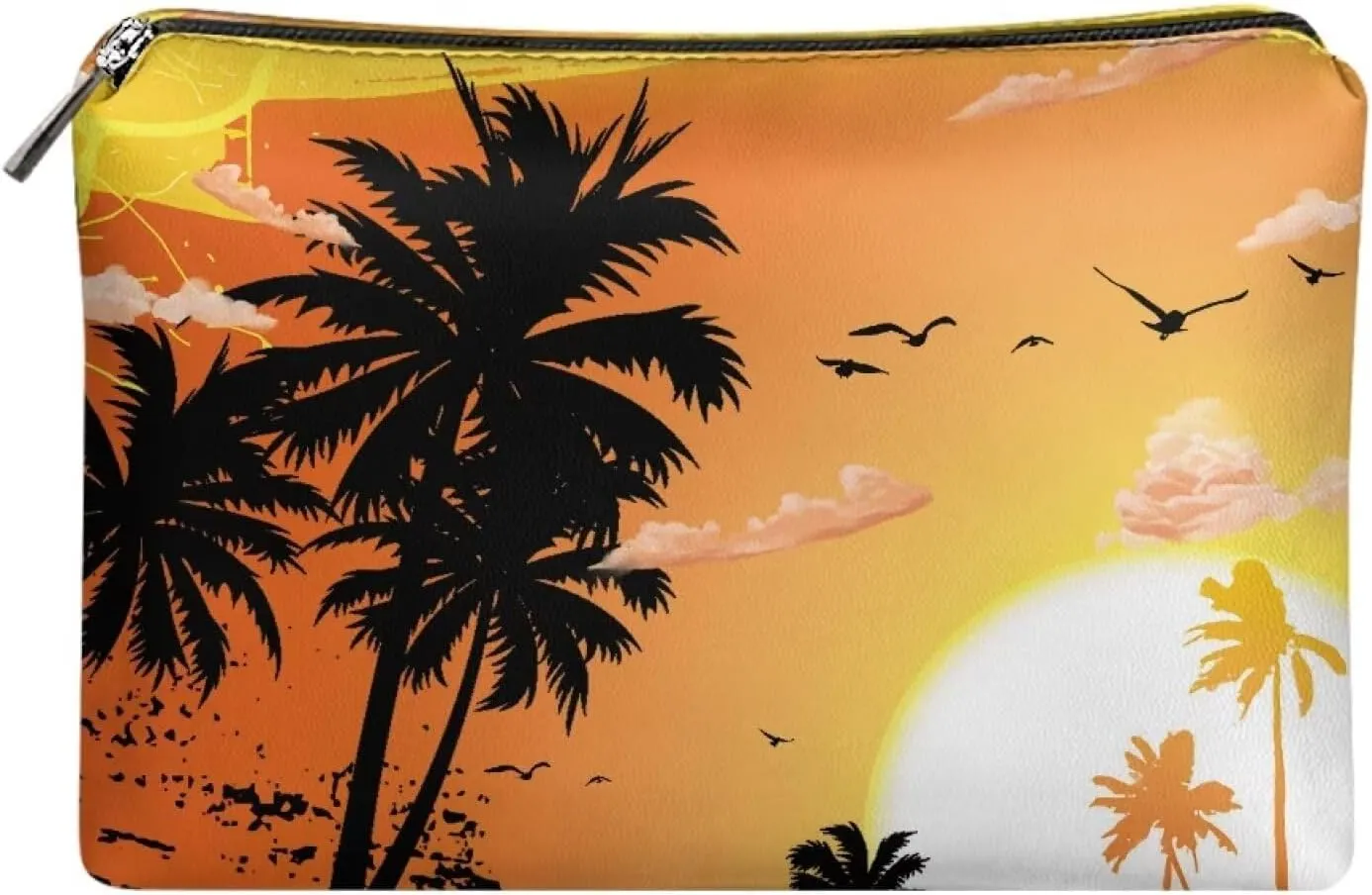 Leather Wristlet Purse for Women Fashion Clutch Purse Leather Handbag With Strap Zip Wallet Credit ID Cards Holder