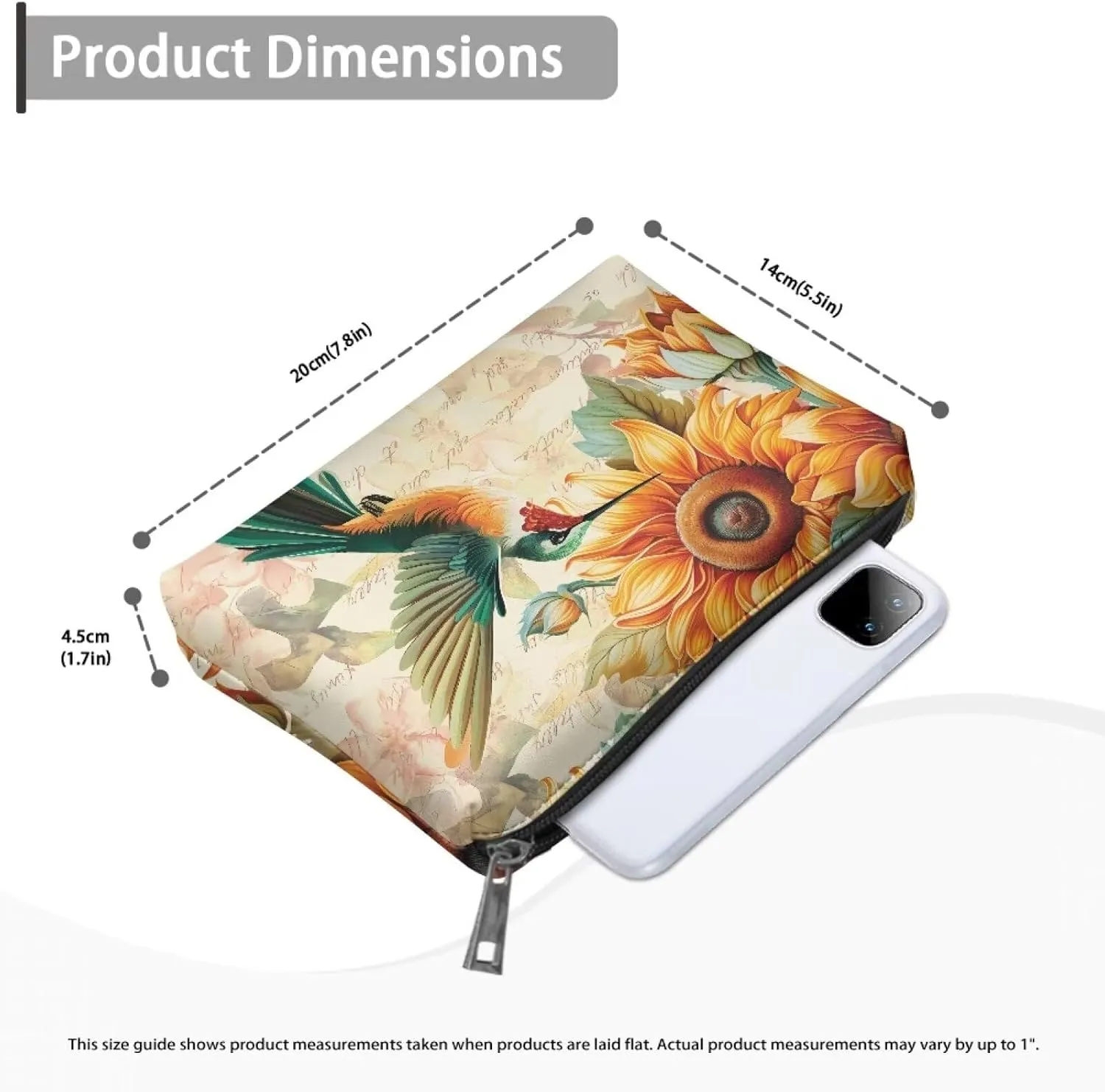 Leather Wristlet Purse for Women Fashion Clutch Purse Leather Handbag With Strap Zip Wallet Credit ID Cards Holder