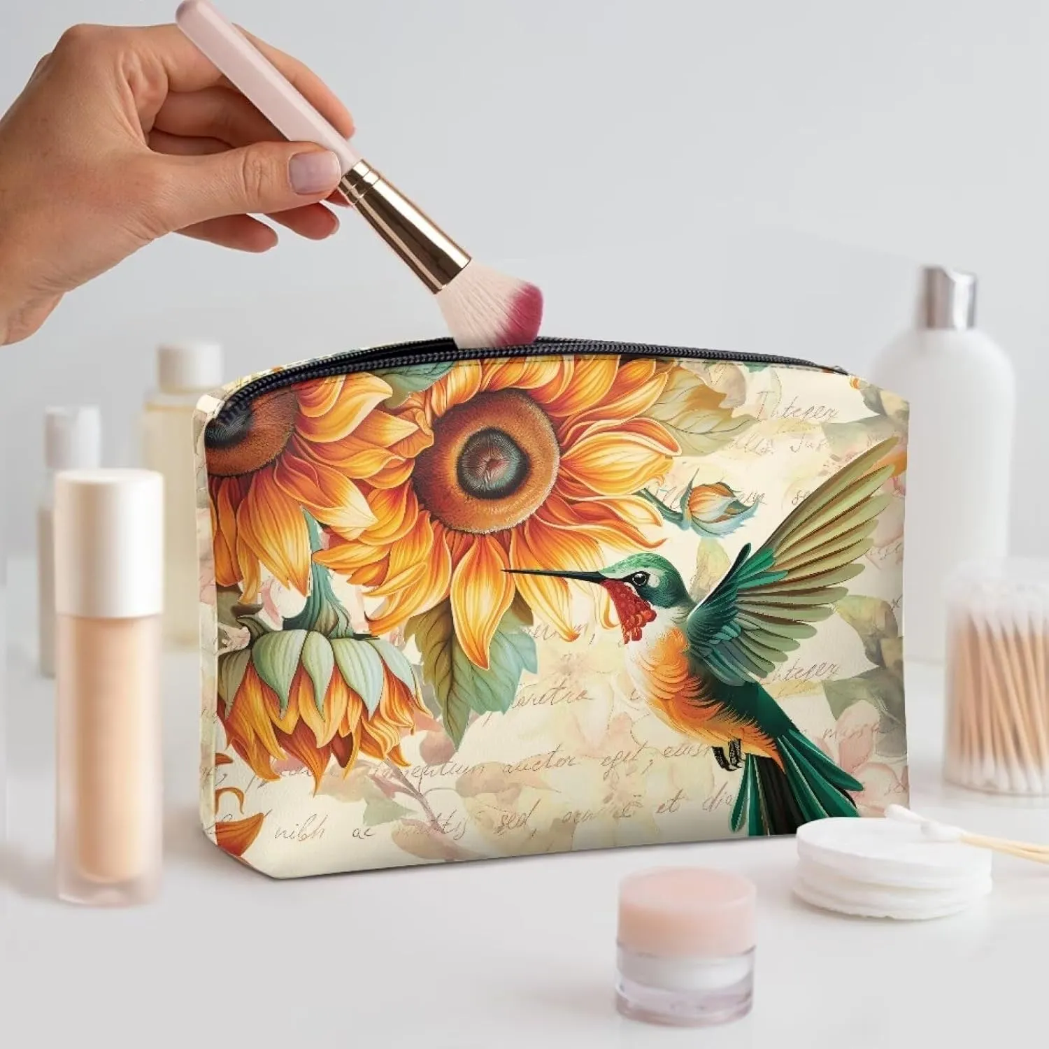 Leather Wristlet Purse for Women Fashion Clutch Purse Leather Handbag With Strap Zip Wallet Credit ID Cards Holder