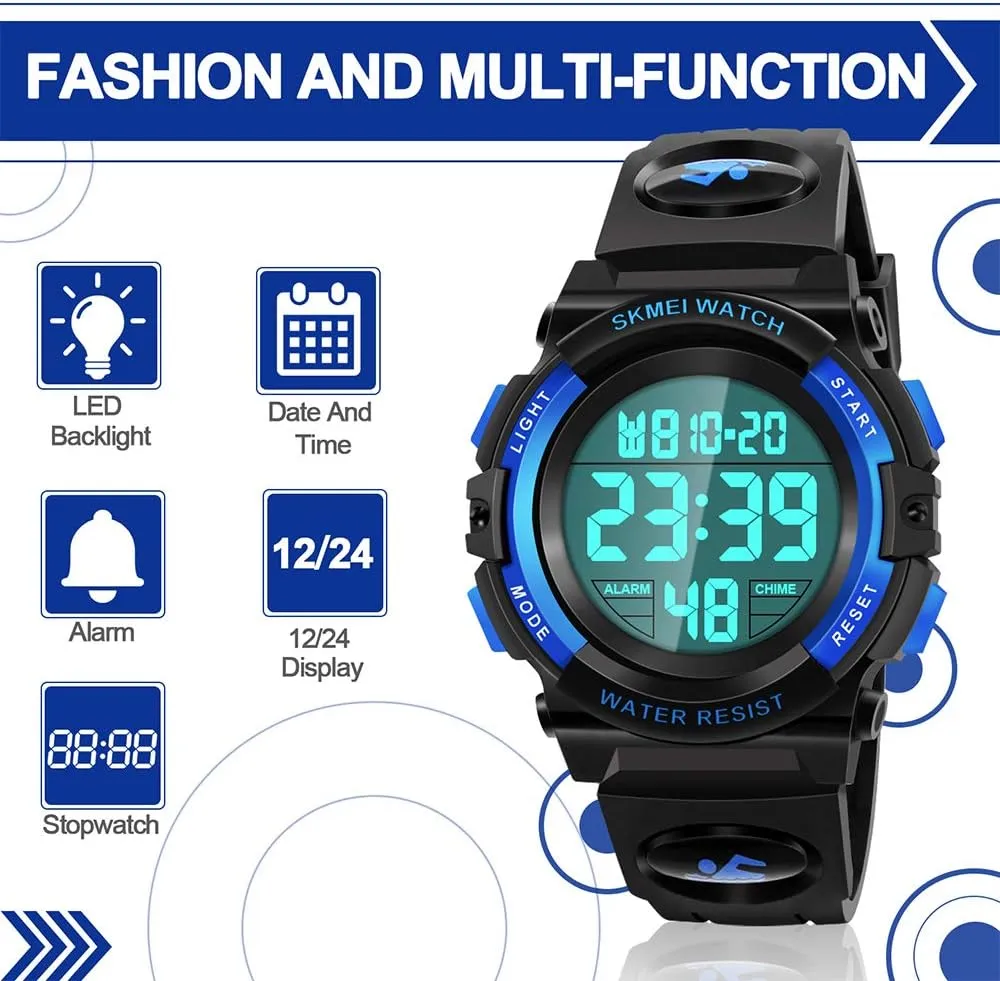 LED Digital Waterproof Watch for Kids - Kids Gifts