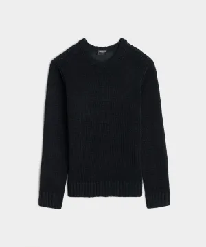 Linen Crewneck in Black