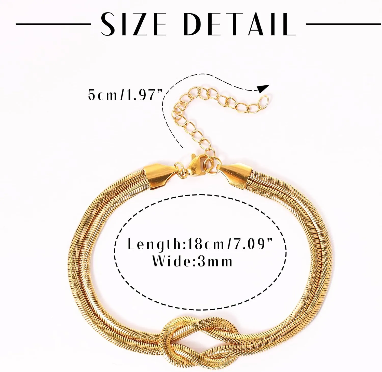 Love Knot Snake Chain Infinity Bracelets Friendship Bracelets Valentine Christmas Gifts For Her Jewelry