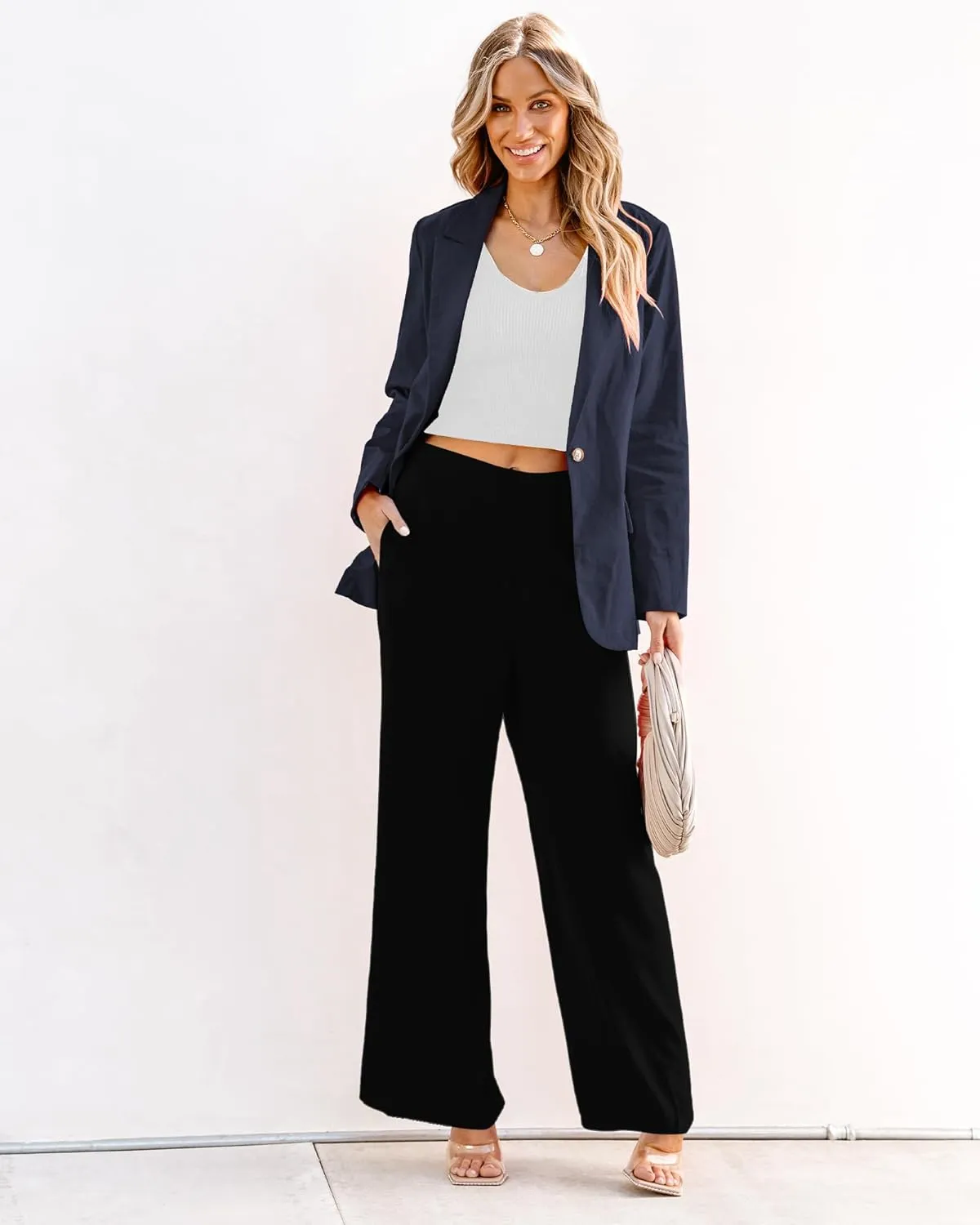 luvamia Blazers for Women Business Casual Dressy Work Fashion Lightweight Spring Summer Linen Unlined 2025 Suit Jackets