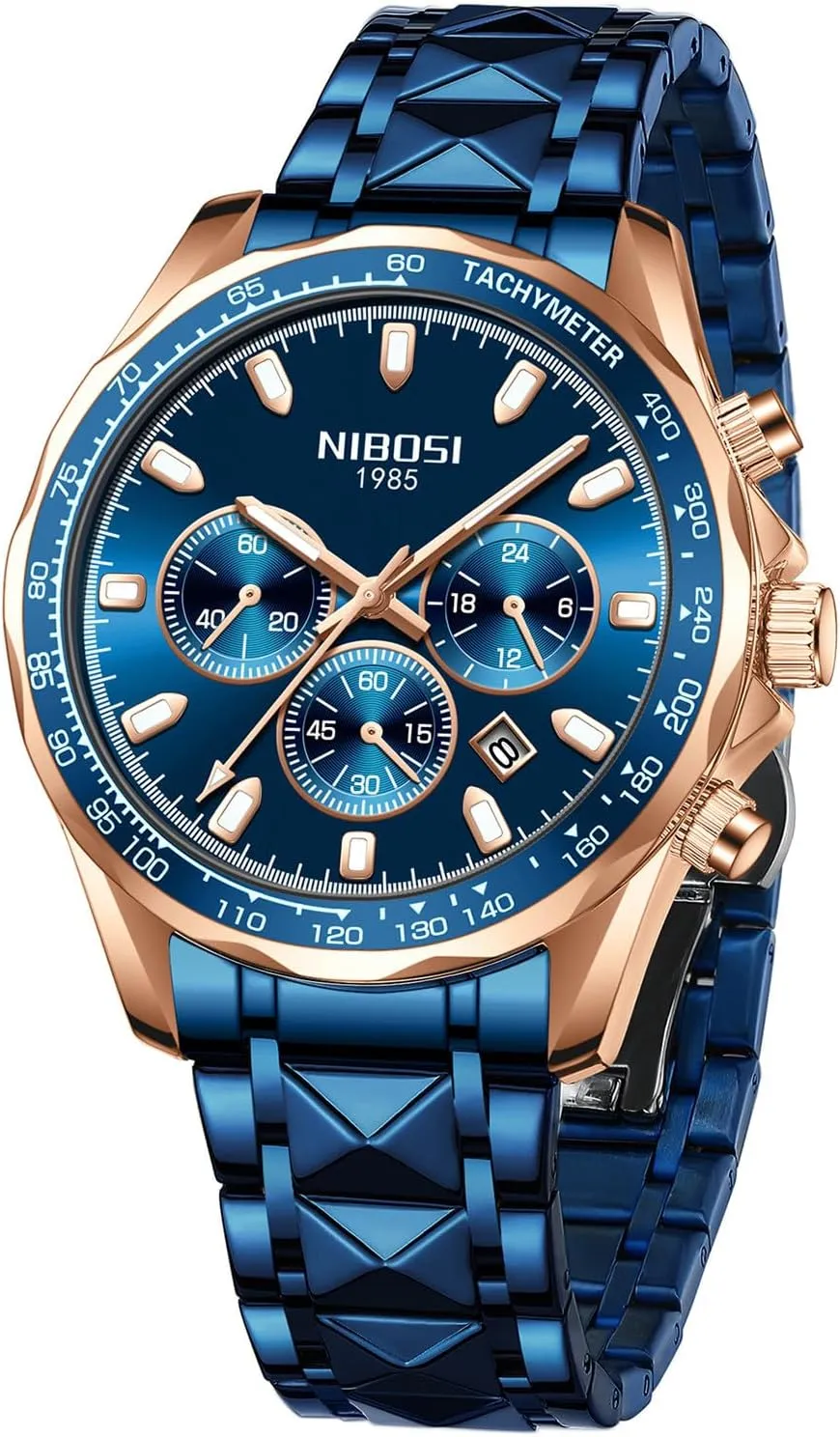 Luxury Casual Watch Business Male Wrist Watches Date Clock Waterproof Chronograph Mens Watch