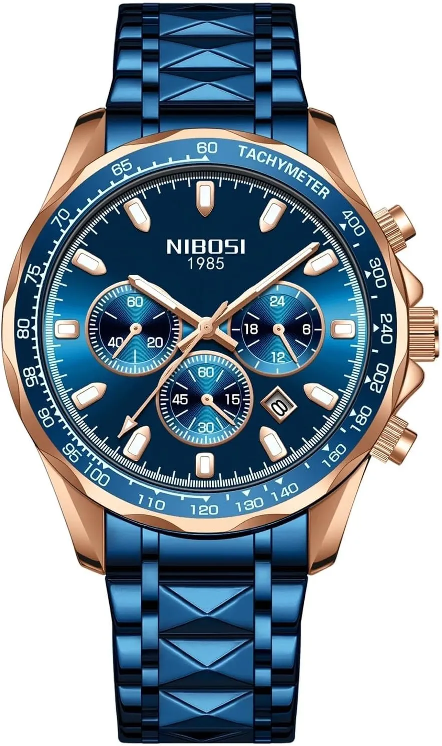 Luxury Casual Watch Business Male Wrist Watches Date Clock Waterproof Chronograph Mens Watch