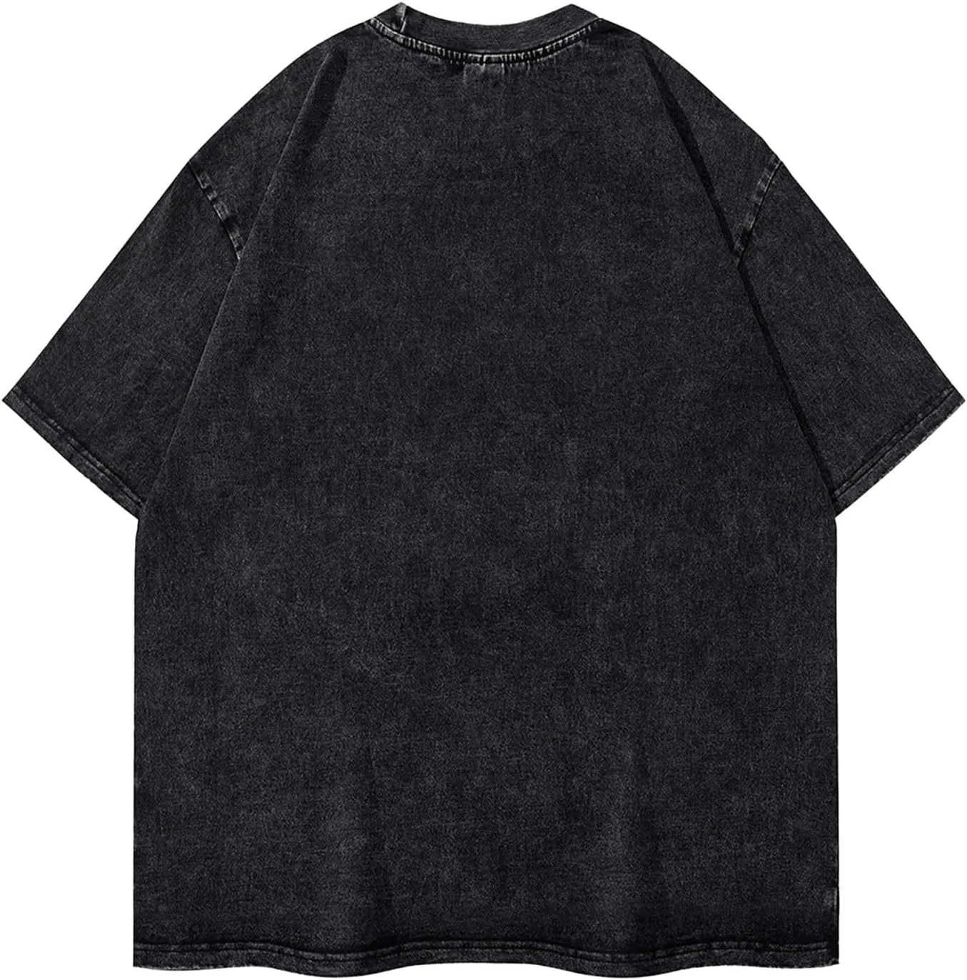 Men Vintage Oversized Casual Drop Shoulder T-Shirts Loose Tee Top
