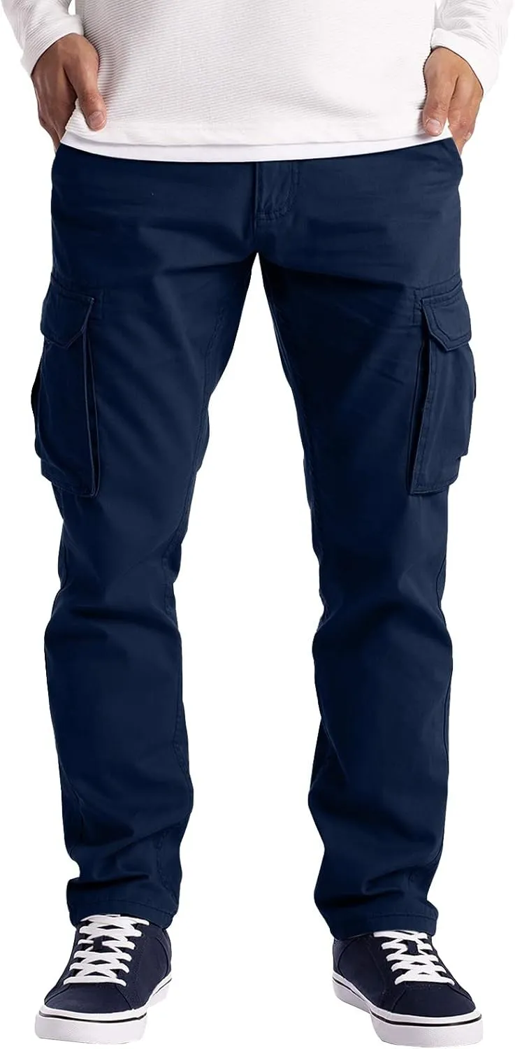 Men's Cargo Sweatpants Cargo Trousers Utility Pants with Zip Pockets Joggers for Men Cargo Athletic Mens Joggers Pants