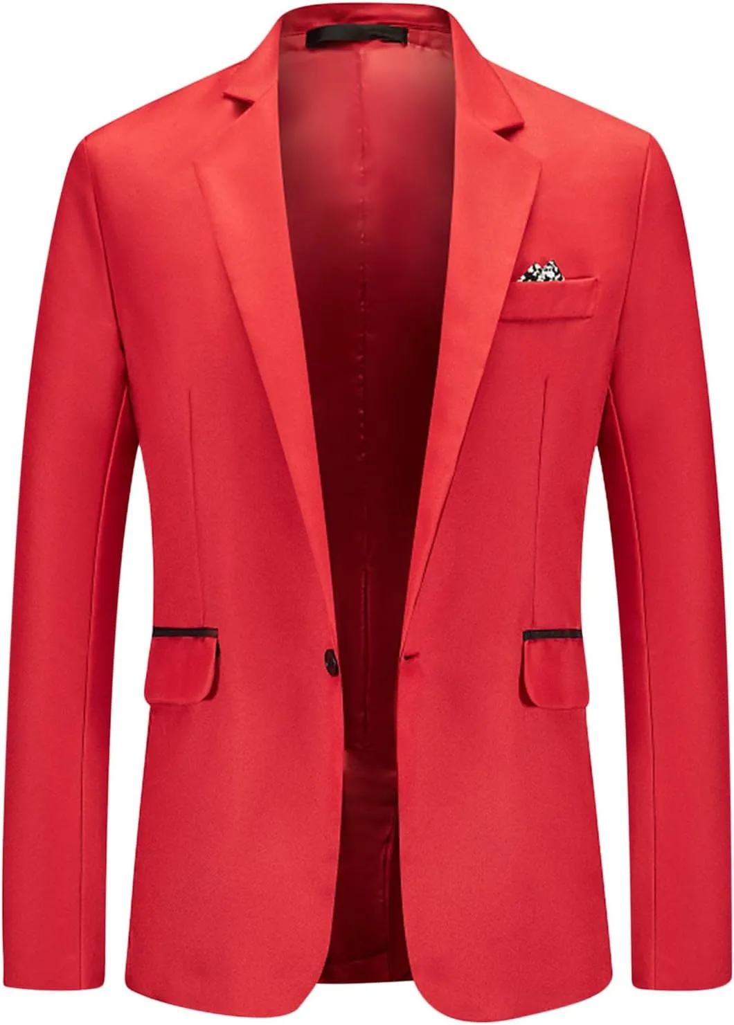 Men's Casual Suit Blazer Business Jackets Slim Fit Lightweight Long Sleeve Sport Coats for Wedding Prom Party