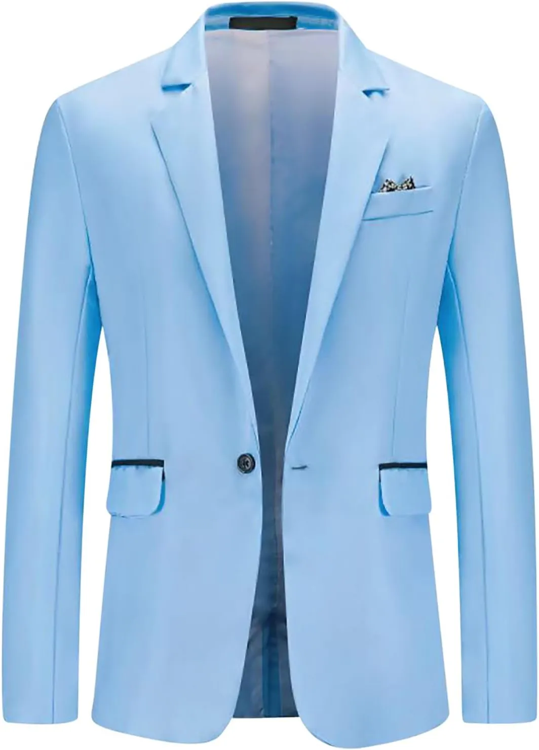 Men's Casual Suit Blazer Business Jackets Slim Fit Lightweight Long Sleeve Sport Coats for Wedding Prom Party