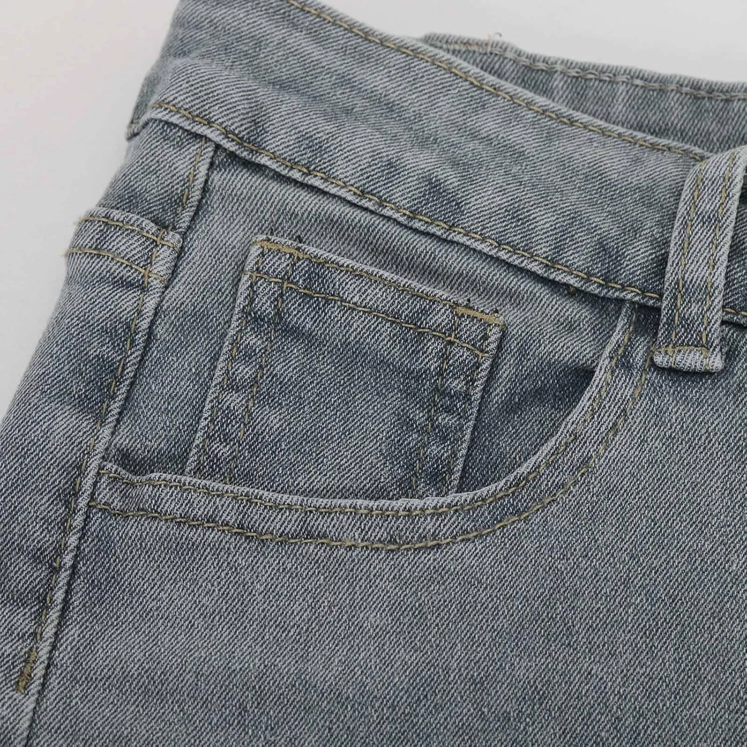 Mens Jeans Slim Fit Skinny Denim Stretch Tapered Jean Pants Zipper Button Elastic Waist Casual Pocket Sports Trousers