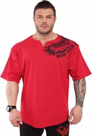 Men's Oversize Active T-Shirts, Bodybuilding and Lifting Gym Large Cut Tops