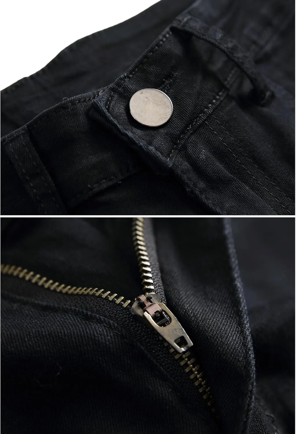 Men's Ripped Straight Leg Outdoor Jeans Distressed Skiny Stylish Denim Pants Comfort Slim Fit Classic Jeans Pants