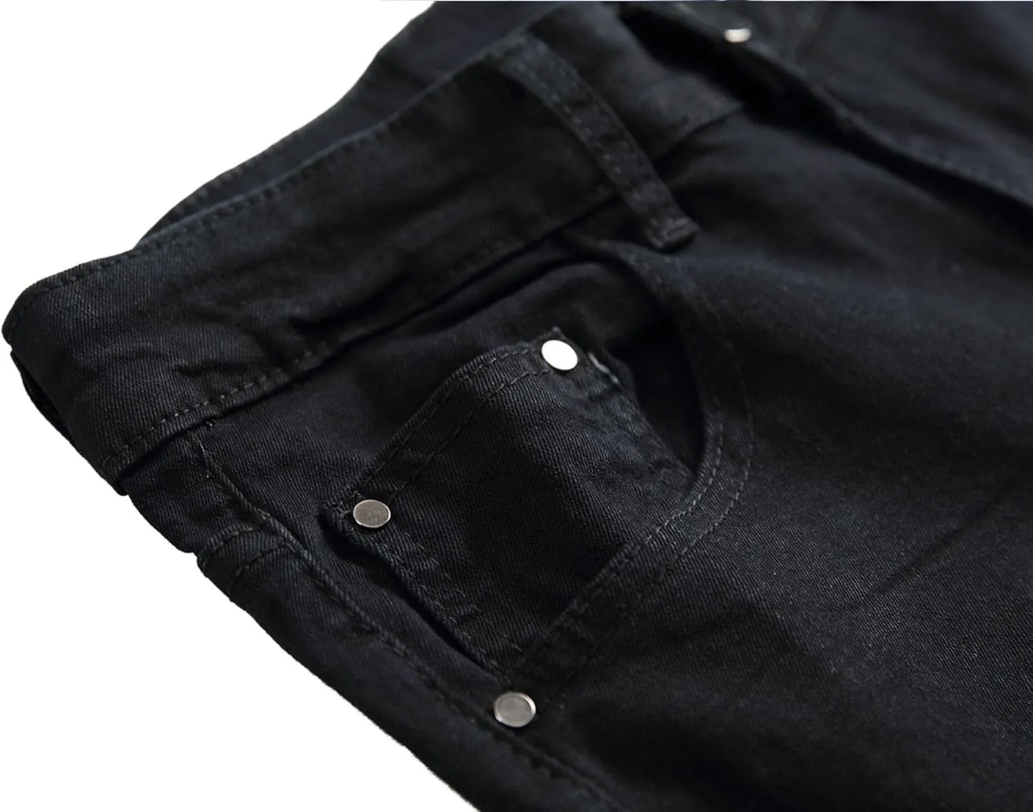 Men's Ripped Straight Leg Outdoor Jeans Distressed Skiny Stylish Denim Pants Comfort Slim Fit Classic Jeans Pants