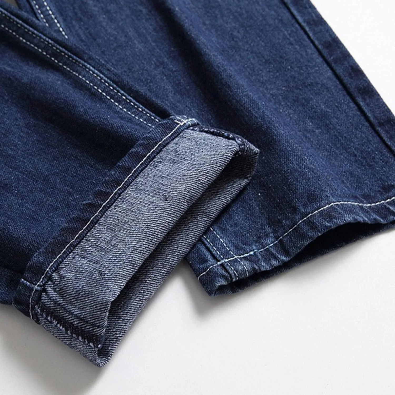 Men's Slim Fit Flex Waist Denim Pants Straight Leg Washed Casual Jeans Stretch Comfort Fashion Biker Jeans