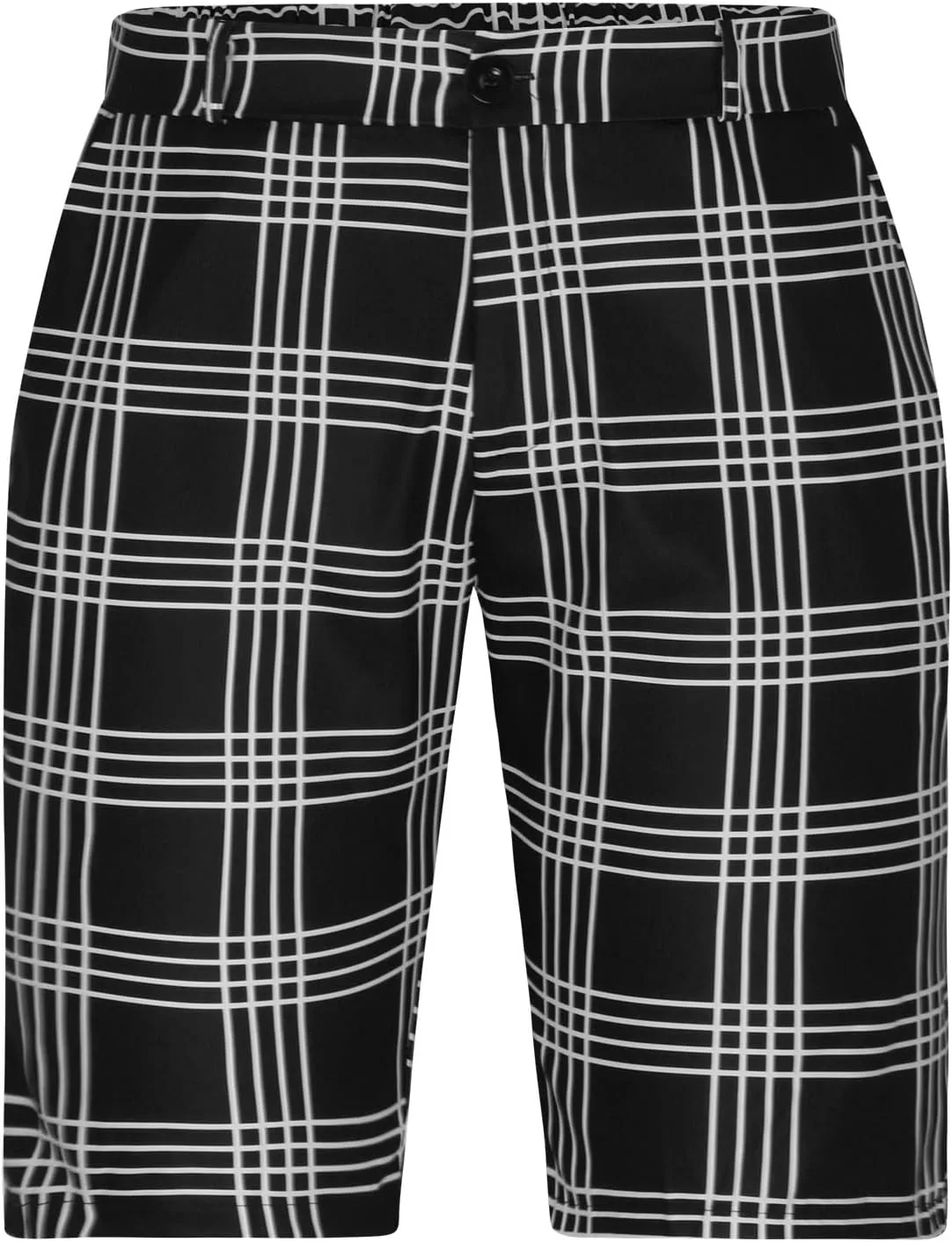 Mens Slim Fit Shorts Golf Office Work Dress Shorts Flat Front Shorts Stretch Plaid Short Casual Chino Short for Men